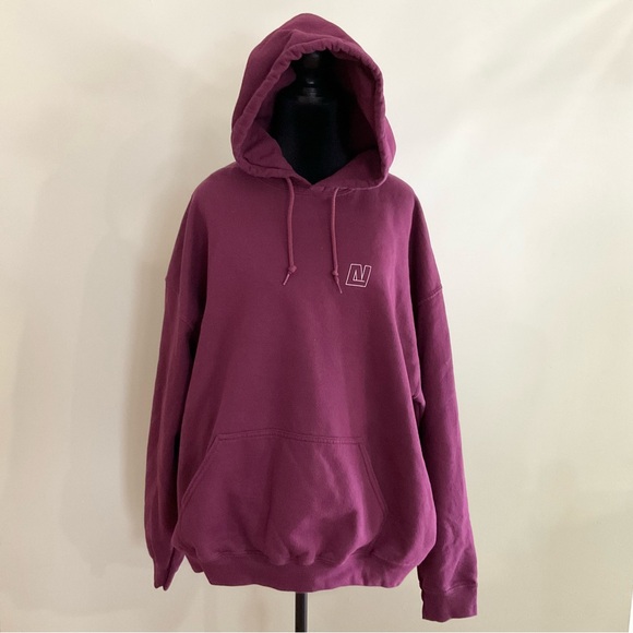 Gildan Maroon Hoodie for Men - Picture 3 of 8